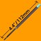 Jaymo Replacement for Waterman 834264 Measures 44 in 112 mm Long Ballpoint Pen Refill 6 Blue