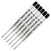 Lanier Pens Lanier Combo Pack Pack of 6 Schmidt P900 B Parker Style Ballpoint Refill Black Ink Broad Tip