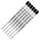 Lanier Pens Lanier Combo Pack Pack of 6 Schmidt P900 B Parker Style Ballpoint Refill Black Ink Broad Tip