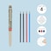 Legami Gel Pen Refills Set of 4 Erasable Ink Colors Black Blue Red 03 cm Diameter