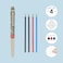 Legami Gel Pen Refills Set of 4 Erasable Ink Colors Black Blue Red 03 cm Diameter