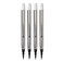 Monteverde USA Rollerball Refills to Fit Sheaffer Sailor Pens Fine Point Black 4Pack Reliable Ink for Professionals