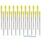 Oddmoal Diamond Pens Fun Fancy Crystal Diamond Pen For Women Bling Metal Pens Blue refills20 pcs