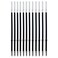 Lenden Pack of 12 Gel Ink Refill for Retractable Pens Medium Tip Point 07mm Black Ink Fits Retractable Pen Universal Size Refill 115mm115cm45 inches Black 115mm