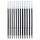 Lenden Pack of 12 Gel Ink Refill for Retractable Pens Medium Tip Point 07mm Black Ink Fits Retractable Pen Universal Size Refill 115mm115cm45 inches Black 115mm