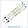 Lanier Pens Pack of 3 Schmidt 8127 S Capless System Rollerball Refill Blue Ink Medium Tip