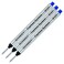 Lanier Pens Pack of 3 Schmidt 8127 S Capless System Rollerball Refill Blue Ink Medium Tip