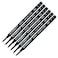 Lanier Pens Pack of 6 Schmidt 888 F Safety Ceramic Rollerball Refill Black Ink Fine Tip