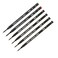 Lanier Pens Pack of 6 Schmidt 888 F Safety Ceramic Rollerball Refill GreenRedBlack Ink Fine Tip