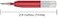 Pen Savings Rollerball Pen Refills Compatible with Cross Sheaffer ION Pens Fine Point Smooth Writing Frictionless Flow 3 Pack Red