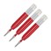 Pen Savings Rollerball Pen Refills Compatible with Cross Sheaffer ION Pens Fine Point Smooth Writing Frictionless Flow 3 Pack Red