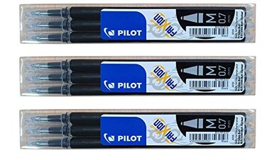 PILOT Pilot Frixion erasable pens refill 9 refill bundle Black gel ink fine point 07 Black