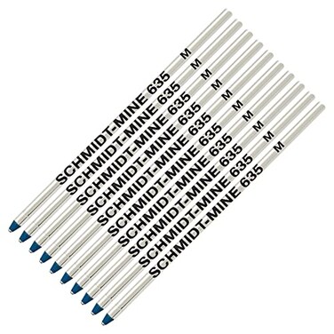 Private Reserve Schmidt 635 Refill for Lamy LM21 M21BL Ballpoint Pen Blue 10Pack