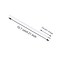 SHIMAIXJYY 30 pcs 07mm Blue Color Replaceable Ballpoint Pen Refill School Office Supplies42 inch