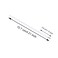 SHIMAIXJYY 30 pcs 07mm Blue Color Replaceable Ballpoint Pen Refill School Office Supplies42 inch