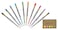 Stationery JP Signo Gel Ink Refills for Style Fit Gel Multi Pen 038mm 10 Color Ink Sticky Notes Value Set