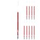 &auml;&cedil;&permil;&egrave;&plusmn;&eacute;&permil;&rsaquo;&ccedil;&shy;&dagger; Uni SXR10 Jetstream Ballpoint Pen Refill 10 mm Red 10 Set