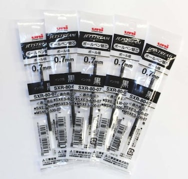 Uni-Ball Uniball Jetstream Fine Point Roller Ball Pens Refills for Multi Pen Type 07mmblack Inkvalue Set of 5