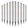 YIVONKA 10 Pieces Replaceable Ballpoint Pen Refills Medium Point Metal Refill Smooth Writing Black or Blue Ink Pen Refills 05 mm 10 Black 05mm Refills