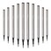 YIVONKA 10 Pieces Replaceable Ballpoint Pen Refills Medium Point Metal Refill Smooth Writing Black or Blue Ink Pen Refills 05 mm 10 Black 05mm Refills