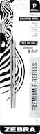 Zebra Pen Steel FRefill Ballpoint Ink Refills 08mm Point Black Ink Fits Zebra F701 Ballpoint Pen Smooth Writing Performance with Clean Consistent Lines 2Pack 89112