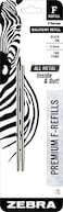 Zebra Pen Steel FRefill Ballpoint Ink Refills 08mm Point Black Ink Fits Zebra F701 Ballpoint Pen Smooth Writing Performance with Clean Consistent Lines 2Pack 89112