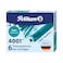 Pelikan Fountain Pen Cartridge 4001 Turquoise Blue Tp6