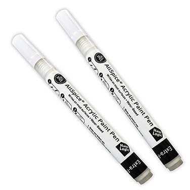 AllSpice Paint Pen White ExtraFine Tipped 2Pack