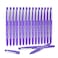 Lelix Felt Tip Pens 15 Purple Pack 07mm Medium Point Felt Tip Markers Pens for Journaling Writing Note Taking Planner Perfect for School Office and Art Supplies