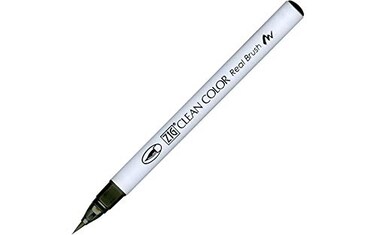 Zig RB6000AT010 Clean Color Real Brush Marker Black