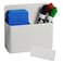 EODVICS Magnetic Marker Holder with Adjustable Divider Heavy Duty Dry Erase Pen Marker Organizer for Whiteboard Fridge Scratch Resistant 1 Pack White
