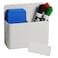 EODVICS Magnetic Marker Holder with Adjustable Divider Heavy Duty Dry Erase Pen Marker Organizer for Whiteboard Fridge Scratch Resistant 1 Pack White