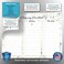 Glassboard Studio Dry Erase Cleaning Checklist Sticker Decal Planner Removable Reusable Magnetic FineTip Dry Erase Marker Included 9 x 12 inches Marble