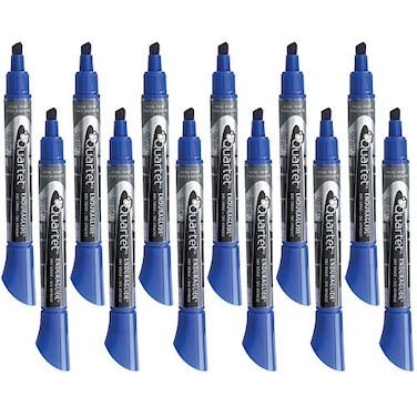 Quartet Dry Erase Markers Whiteboard Markers Chisel Tip EnduraGlide White Board Dry Erase Pens for Teachers Home School Office Supplies Blue 12 Pack 50013M