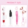 Sabary Mini Highlighter Nurse Pen Pack Set Nurse Pens for Badge Include Pink and Purple Tip Highlighter 2 Permanent Marker and 2 Retractable Ball with 2 Keychain ClipPink Green