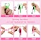 Sabary Mini Highlighter Nurse Pen Pack Set Nurse Pens for Badge Include Pink and Purple Tip Highlighter 2 Permanent Marker and 2 Retractable Ball with 2 Keychain ClipPink Green