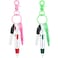 Sabary Mini Highlighter Nurse Pen Pack Set Nurse Pens for Badge Include Pink and Purple Tip Highlighter 2 Permanent Marker and 2 Retractable Ball with 2 Keychain ClipPink Green