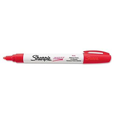 Sharpie OilBased Paint Marker Medium Point Single Red SAN35550