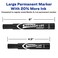 Avery Large Black Permanent Marker with Thick Chisel Tip for Calligraphy Fabric Desk Work Pack of 12 08888
