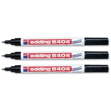 edding 3 x AEROSPACE MARKER PEN 8404 PERMANENT MARKER GARDEN MARKER Black Ink