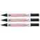 edding 3 x AEROSPACE MARKER PEN 8404 PERMANENT MARKER GARDEN MARKER Black Ink