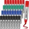 Fuutreo 32 Pcs Jumbo Permanent Markers Bulk Large Chisel Tip Permanent Markers Waterproof Jumbo Pens Quick Drying Office SuppliesBlack Green Blue Red