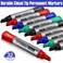 Fuutreo 32 Pcs Jumbo Permanent Markers Bulk Large Chisel Tip Permanent Markers Waterproof Jumbo Pens Quick Drying Office SuppliesBlack Green Blue Red