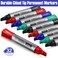 Fuutreo 32 Pcs Jumbo Permanent Markers Bulk Large Chisel Tip Permanent Markers Waterproof Jumbo Pens Quick Drying Office SuppliesBlack Green Blue Red