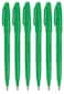 Pentel Green Original Sign Pen S520 Fibre Tip Marker Pens Colour Fineliner 2mm Nib 1mm Line Width Pack of 6