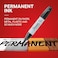 Sharpie Permanent Markers Large Chisel Tip Black 4 Count Marks on Paper Plastic Metal and More