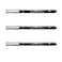 Uni-Ball UNIBall PIN Drawing Pen FINELINER Ultra FINE LINE Marker 005mm Black Ink Pack of 3