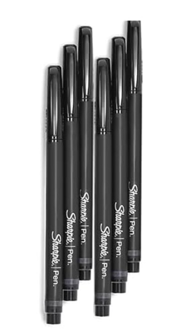 Sharpie Pen Fine Point Pen 6 Black Pens 1742663