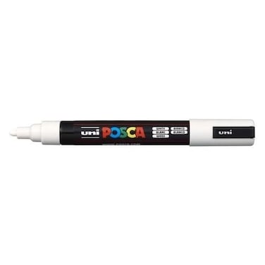 posca UNIBALL MARKER PEN PC1M WHITE SINGLE PEN