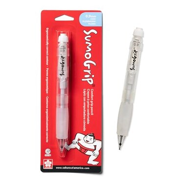 SAKURA 50280 SumoGrip 09mm Pencil with Eraser Clear